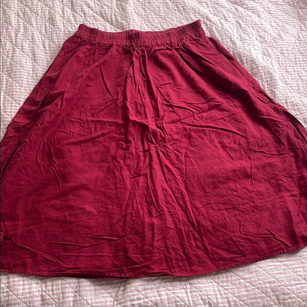 Elegant Red Skirt